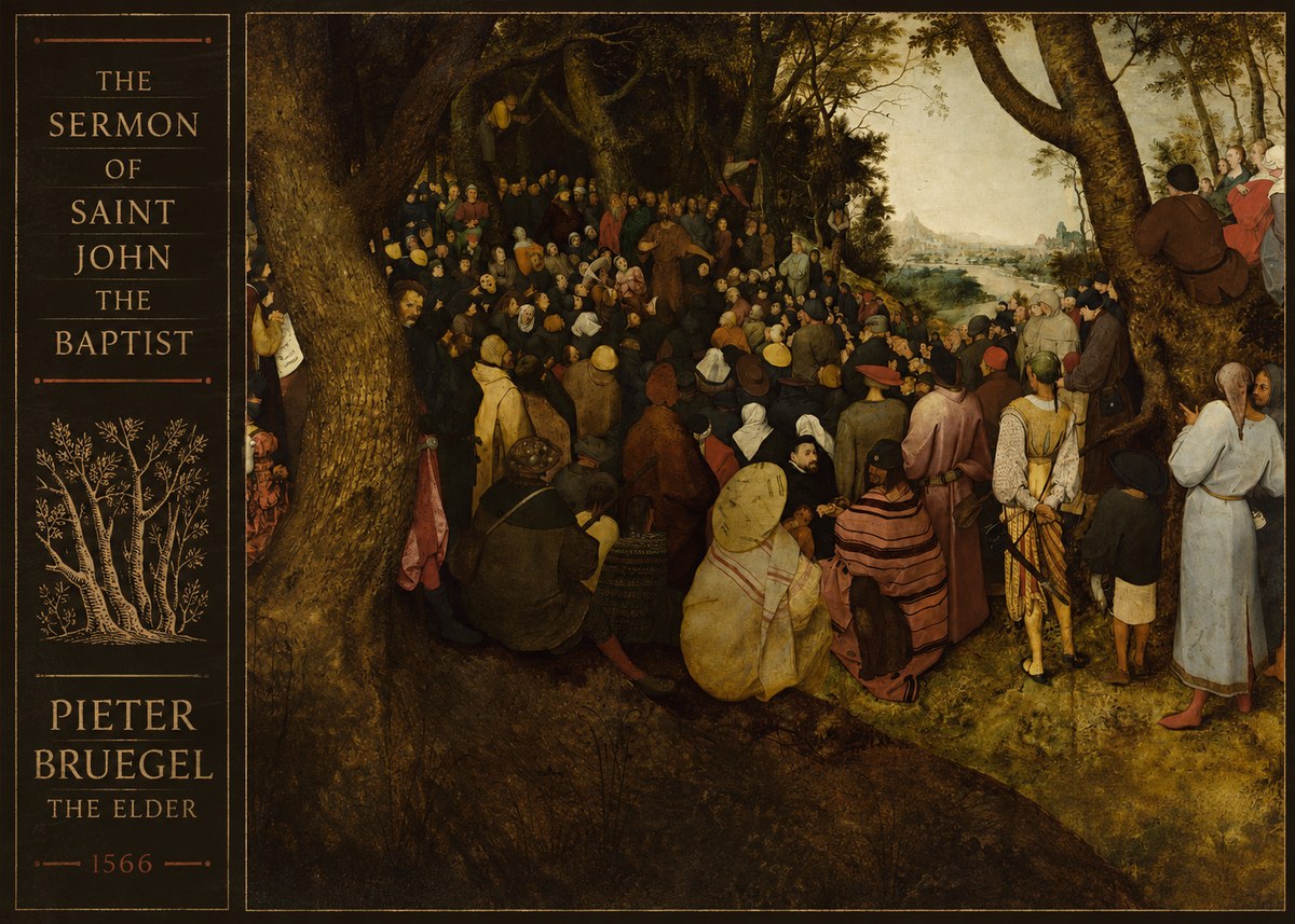 Pieter Bruegel The Sermon of Saint John the Baptist II No3 - Affiche