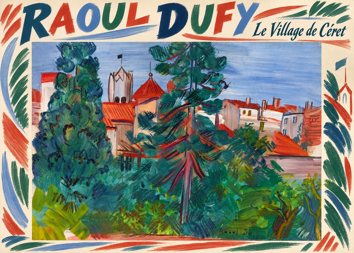 Raoul Dufy Le Village De Céret No6 - Affiche