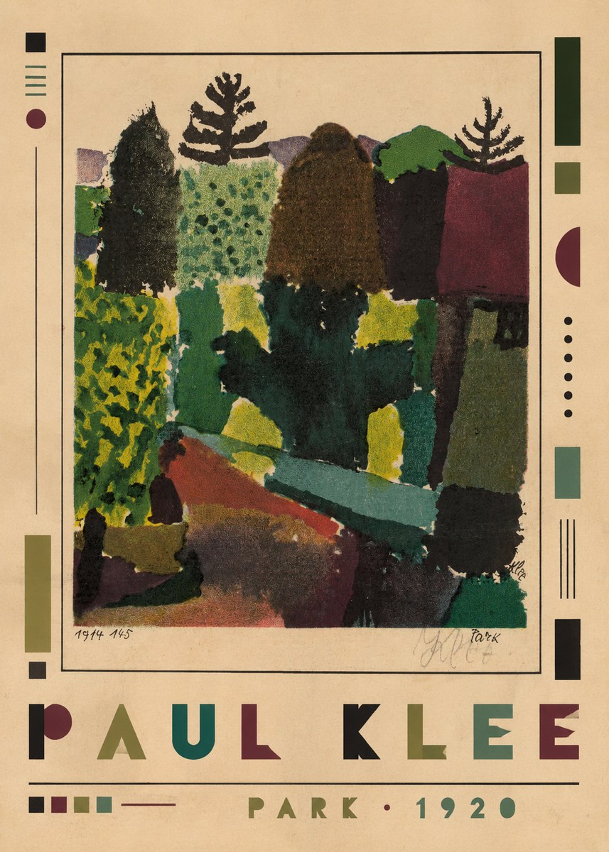Paul Klee Park II No1 - Affiche