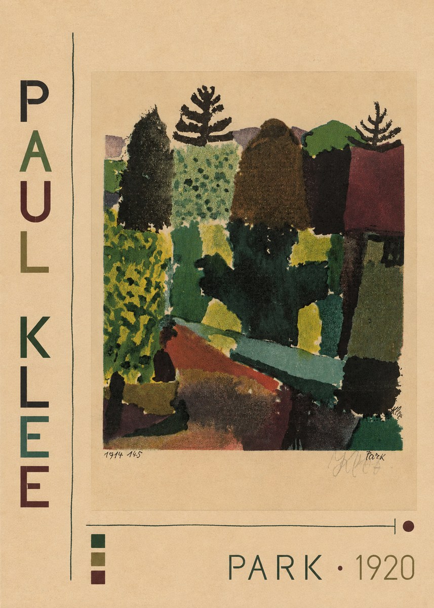 Paul Klee Park II No2 - Affiche