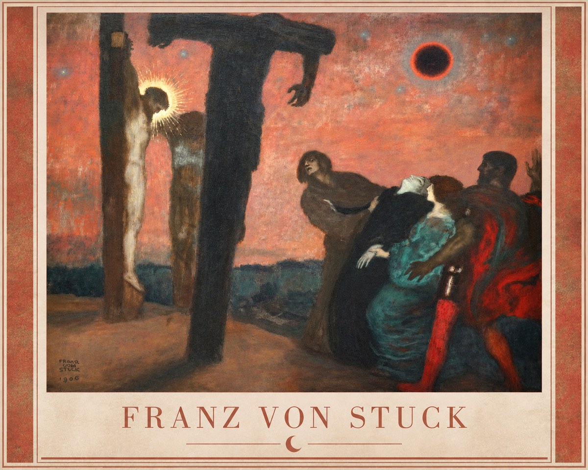 Franz von Stuck Crucifixion No2 - Affiche
