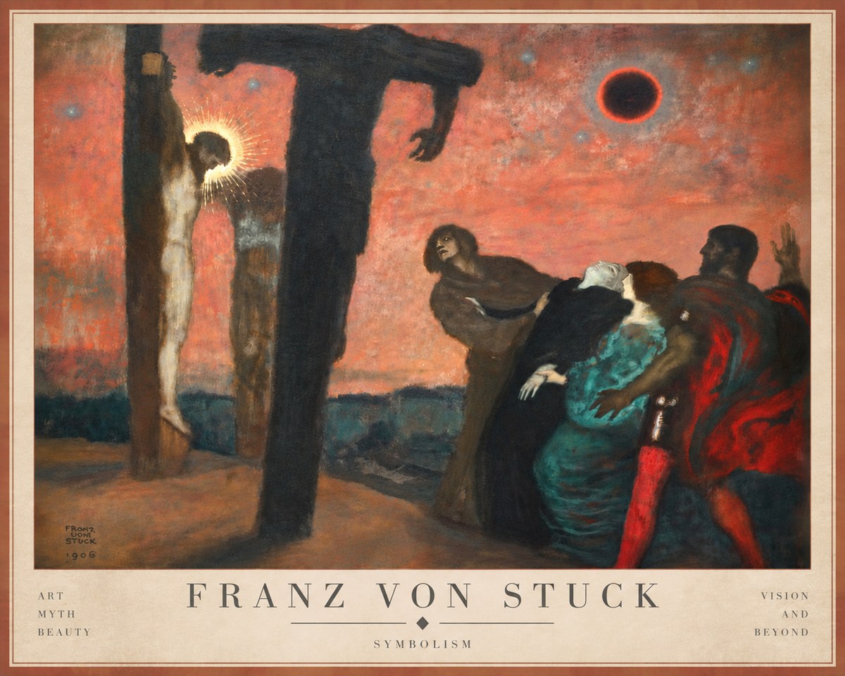 Franz von Stuck Crucifixion No4 - Affiche
