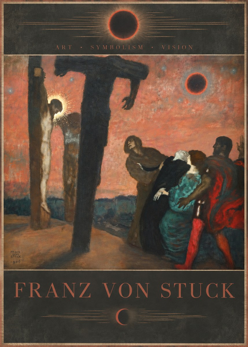 Franz von Stuck Crucifixion No6 - Affiche