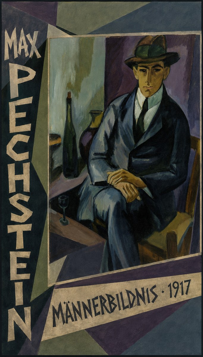 Max Pechstein Männerbildnis • 1917 No2 - Affiche