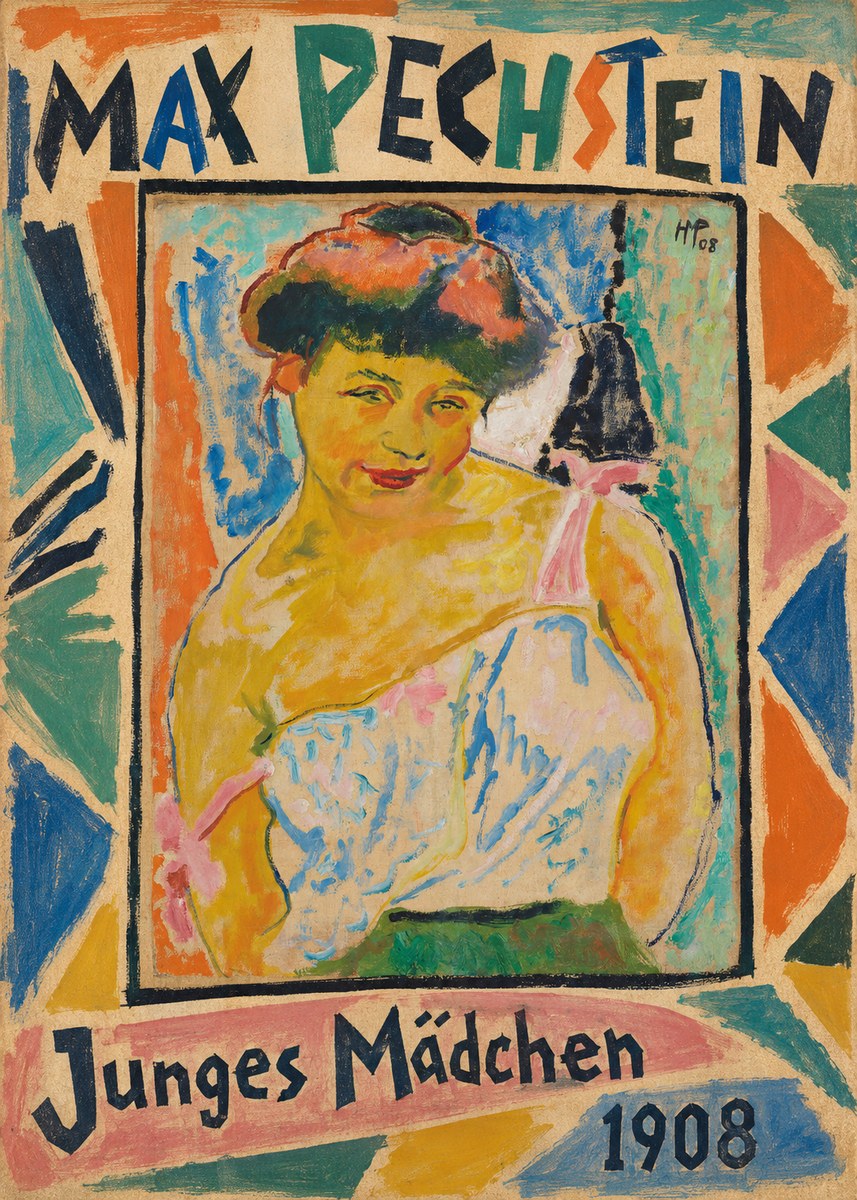 Max Pechstein Junges Mädchen No2 - Affiche