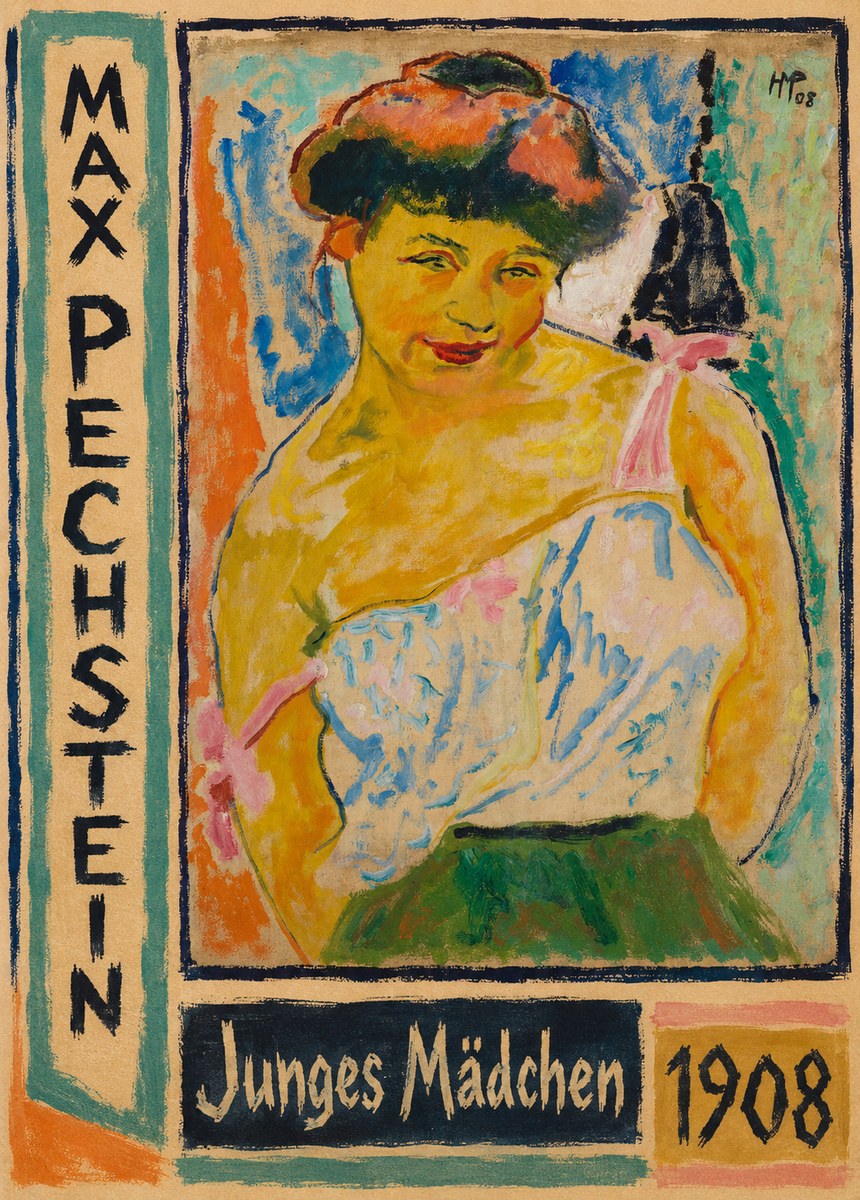 Max Pechstein Junges Mädchen No3 - Affiche