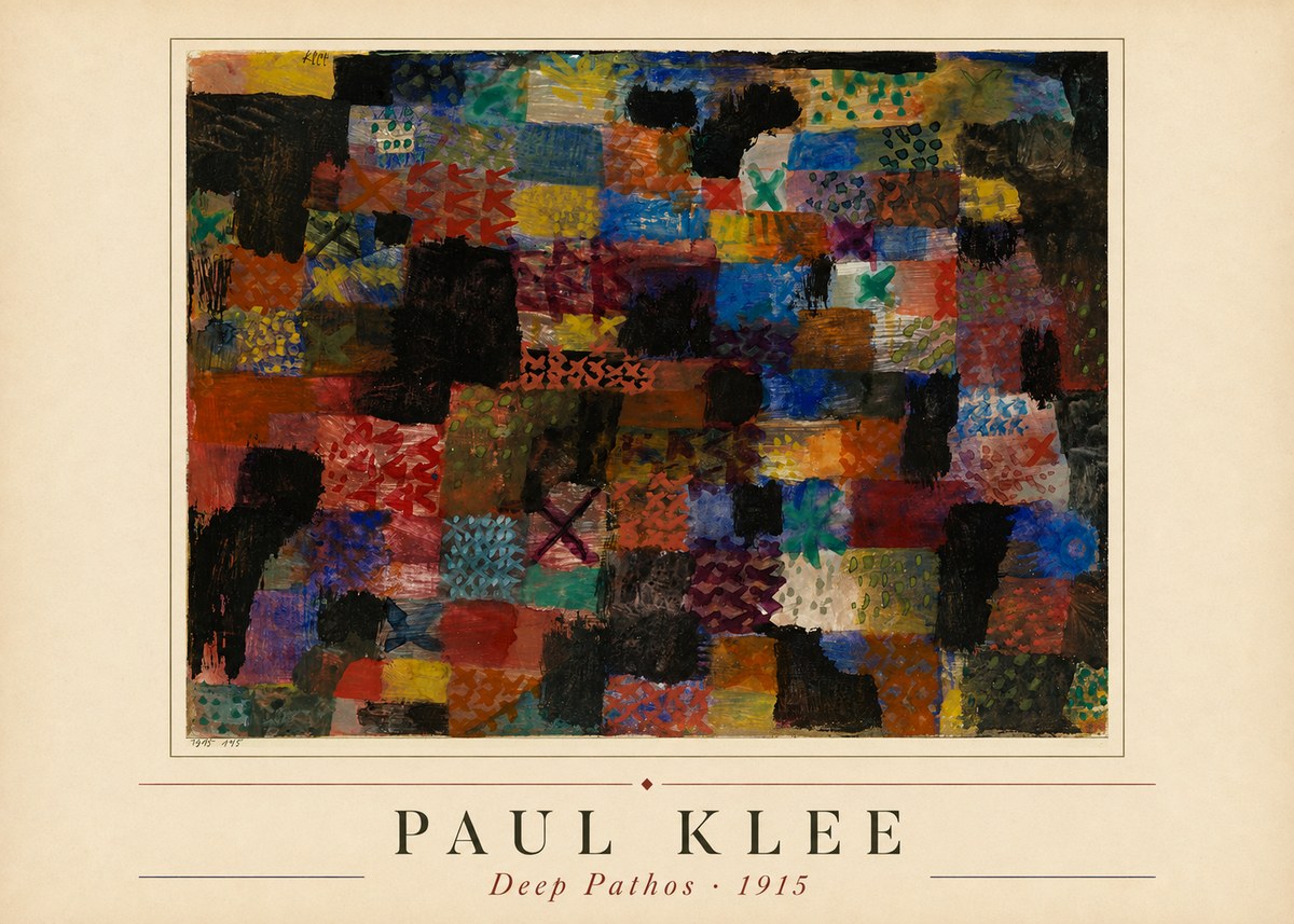 Paul Klee Deep Pathos No1 - Affiche