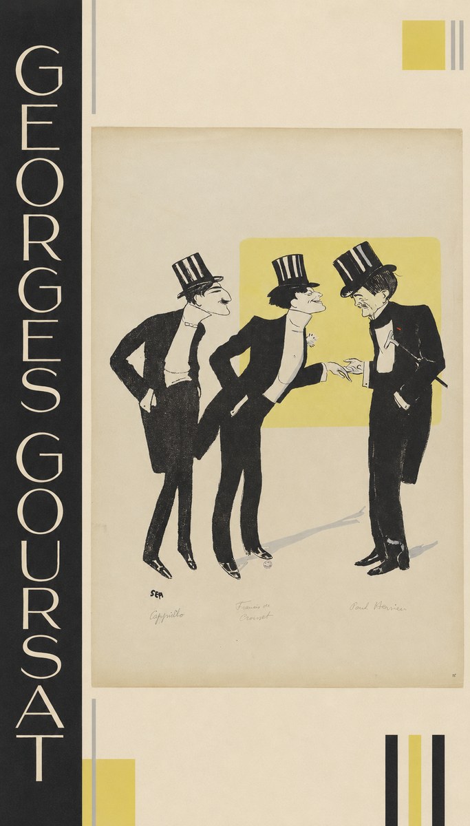 Georges Goursat Capiello, Fraxin De Crouset, Poul Hervieu No2 - Affiche
